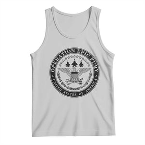 Operation Epic Fury USA Military Seal Tank Top Patriotic Air Power Aviation Tribute TS02 Ash Print Your Wear