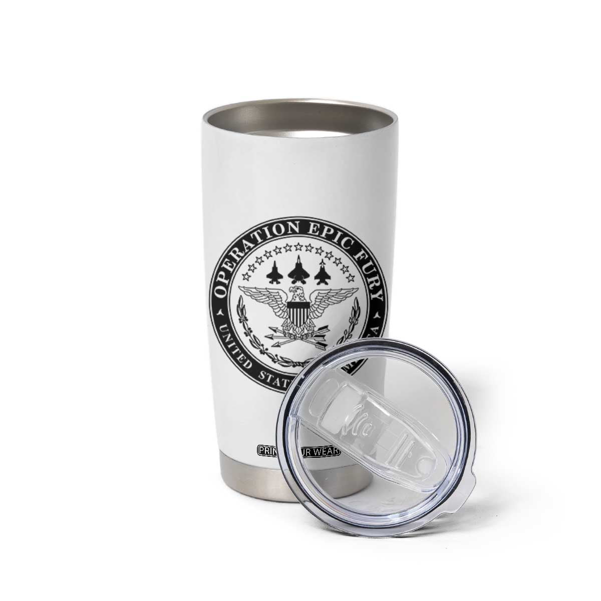 Operation Epic Fury USA Military Seal Tumbler Cup Patriotic Air Power Aviation Tribute TS02 Print Your Wear