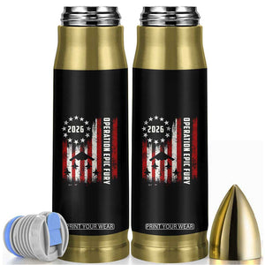 Operation Epic Fury 2026 American Flag Bomber Bullet Tumbler B2 Spirit Patriotic Air Dominance TS02 Black Print Your Wear