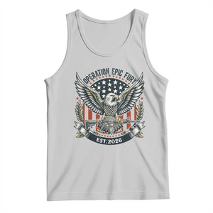 Operation Epic Fury Patriotic Eagle Crest Est 2026 Tank Top American Strength Freedom TS02 Ash Print Your Wear
