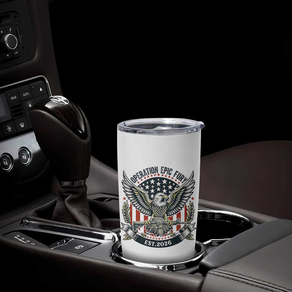 Operation Epic Fury Patriotic Eagle Crest Est 2026 Tumbler Cup American Strength Freedom TS02 Print Your Wear