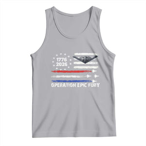 Operation Epic Fury 1776 2026 American Flag Aviation Tank Top Freedom Anniversary Statement TS02 Athletic Heather Print Your Wear