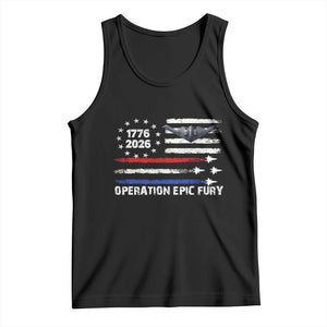 Operation Epic Fury 1776 2026 American Flag Aviation Tank Top Freedom Anniversary Statement TS02 Black Print Your Wear