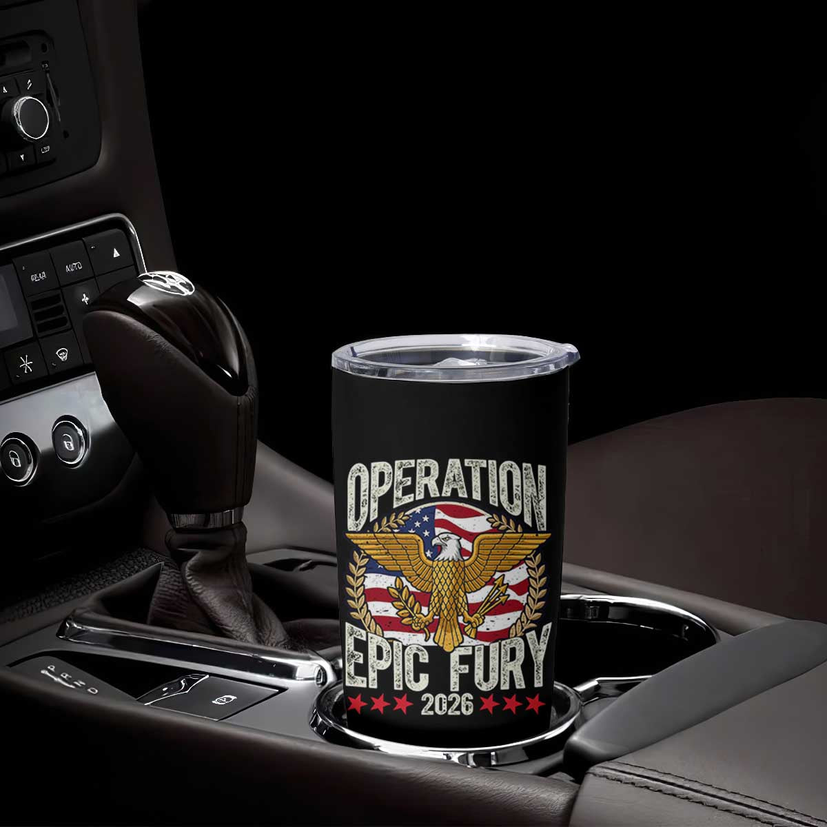 Operation Epic Fury 2026 Patriotic Eagle Crest Tumbler Cup American Strength and Freedom TS02 Print Your Wear