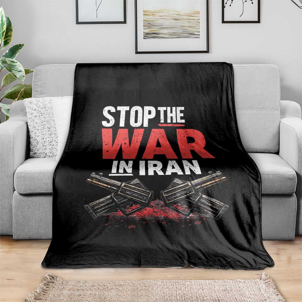 Stop the War in Iran Throw Blanket Anti War Protest Peace Advocacy Human Rights TS02 Print Your Wear
