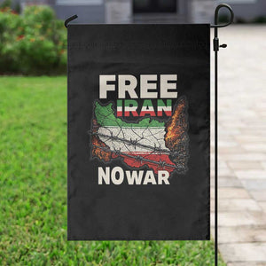Free Iran No War Protest Graphic Garden Flag Barbed Wire Freedom Human Rights Solidarity TS02 Print Your Wear