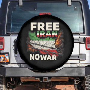Free Iran No War Protest Graphic Spare Tire Cover Barbed Wire Freedom Human Rights Solidarity TS02 No hole Black Print Your Wear