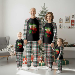 Free Iran Lion And Sun Map Graphic Plaid Pajama Set Persian Heritage Freedom Support TS02 Christmas Plaid Print Your Wear