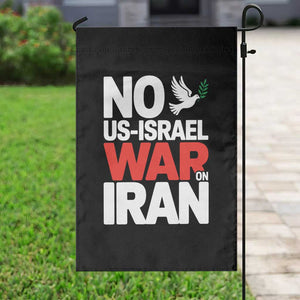 No US Israel War On Iran Garden Flag Anti War Peace Dove TS02 Print Your Wear