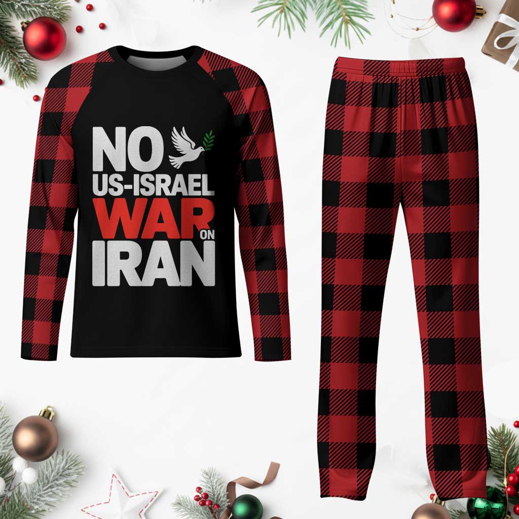 No US Israel War On Iran Plaid Pajama Set Anti War Peace Dove TS02 Buffalo Plaid Print Your Wear