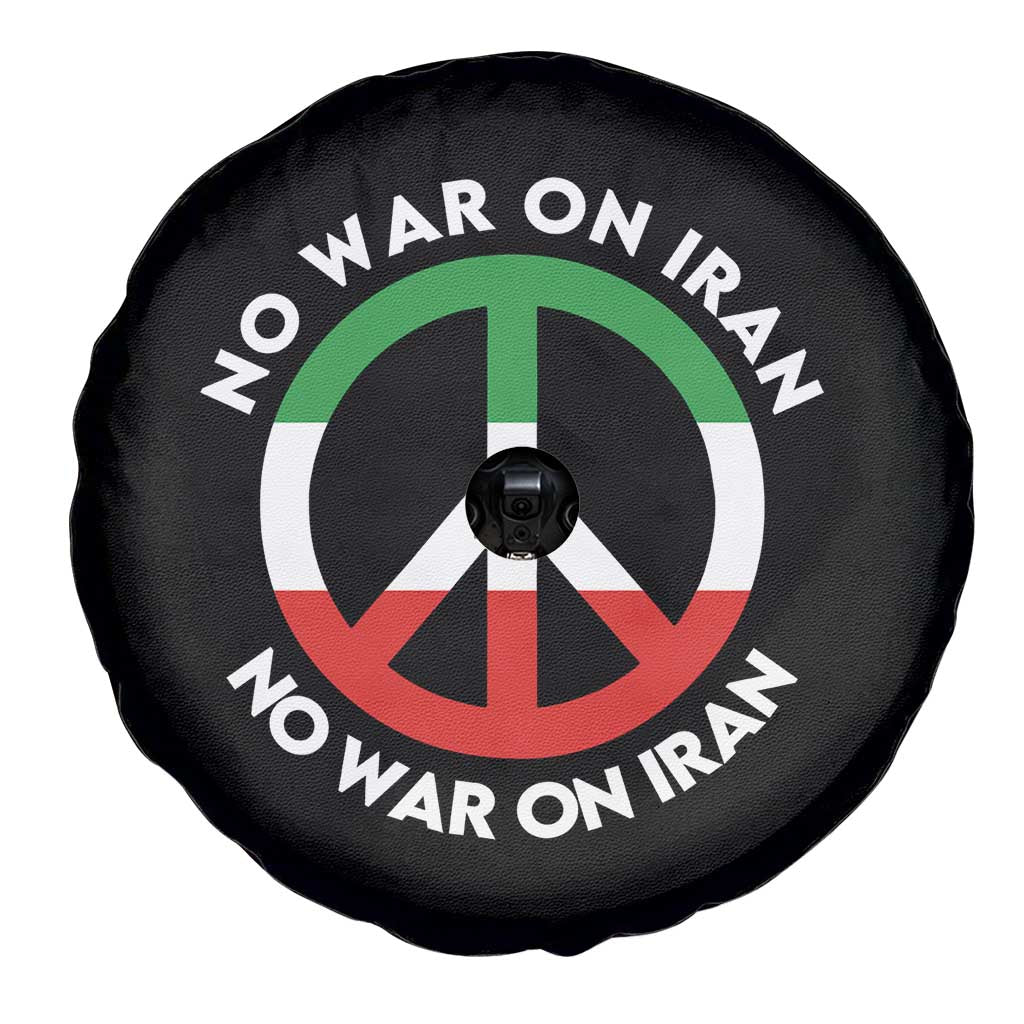 No War On Iran Peace Symbol Spare Tire Cover Iranian Lion Emblem Anti War Protest TS02 Print Your Wear
