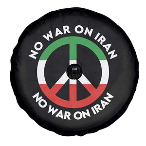 No War On Iran Peace Symbol Spare Tire Cover Iranian Lion Emblem Anti War Protest TS02 Print Your Wear