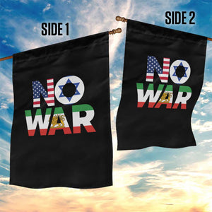 No War USA Israel Iran Flags Garden Flag Anti War Protest Political Statement TS02 Print Your Wear
