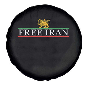 Free Iran Lion And Sun Graphic Spare Tire Cover Iranian Freedom Supporters TS02 Print Your Wear