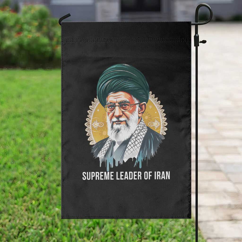 Supreme Leader Of Iran Graphic Portrait Garden Flag Iranian Political Figure TS02 Print Your Wear