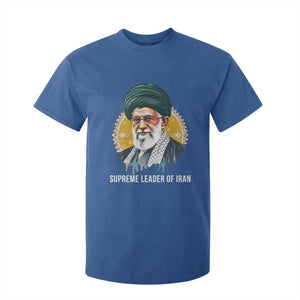 Supreme Leader Of Iran Graphic Portrait T Shirt For Kid Iranian Political Figure TS02 Royal Blue Print Your Wear