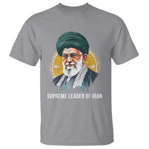 Supreme Leader Of Iran Graphic Portrait T Shirt Iranian Political Figure TS02 Sport Gray Print Your Wear