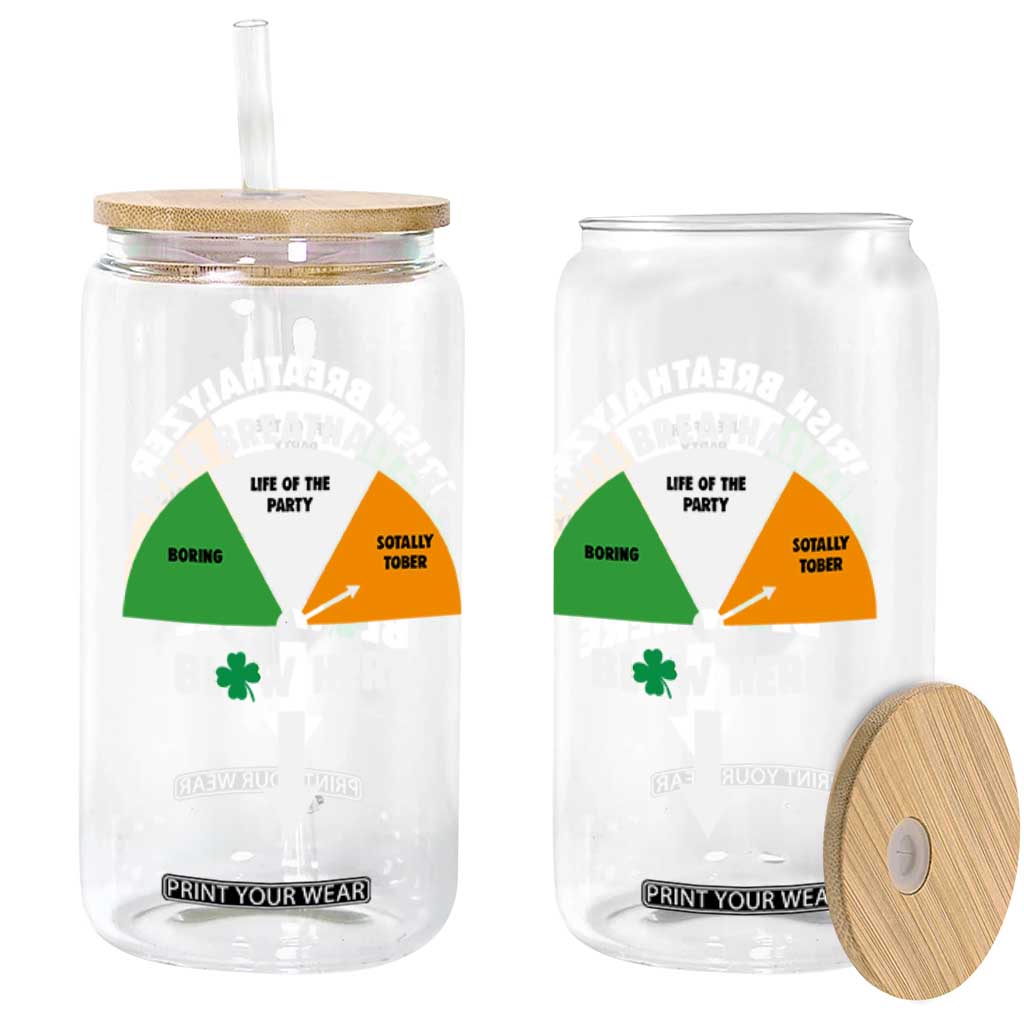 Irish Breathalyzer Blow Here Funny Drinking Gauge Glass Can St Patricks Day Party Offensive Adult Humor TS02 Print Your Wear