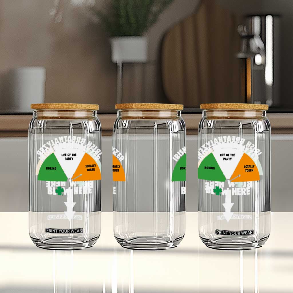 Irish Breathalyzer Blow Here Funny Drinking Gauge Glass Can St Patricks Day Party Offensive Adult Humor TS02 Print Your Wear