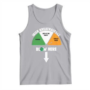 Irish Breathalyzer Blow Here Funny Drinking Gauge Tank Top St Patricks Day Party Offensive Adult Humor TS02 Athletic Heather Print Your Wear
