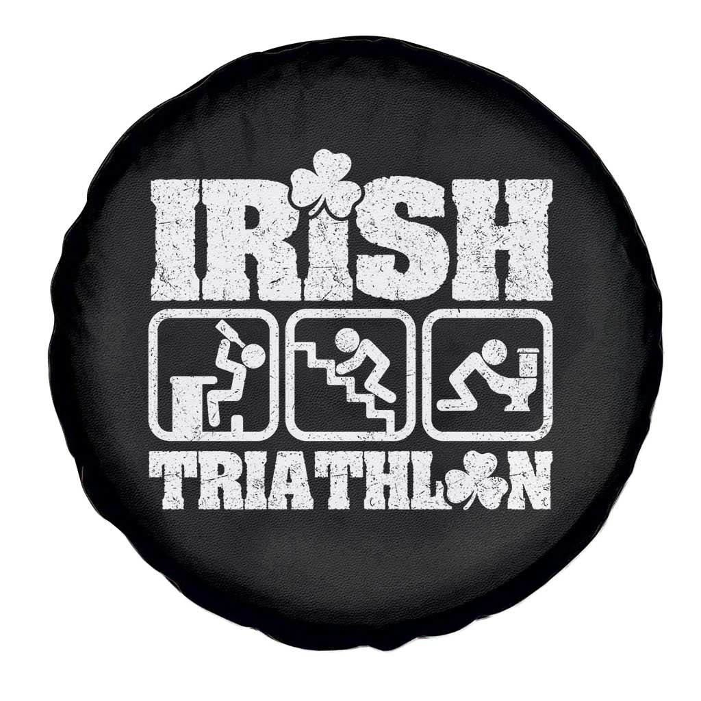 Irish Triathlon Funny Drinking Challenge Spare Tire Cover St Patricks Day Beer Party Humor TS02 Print Your Wear