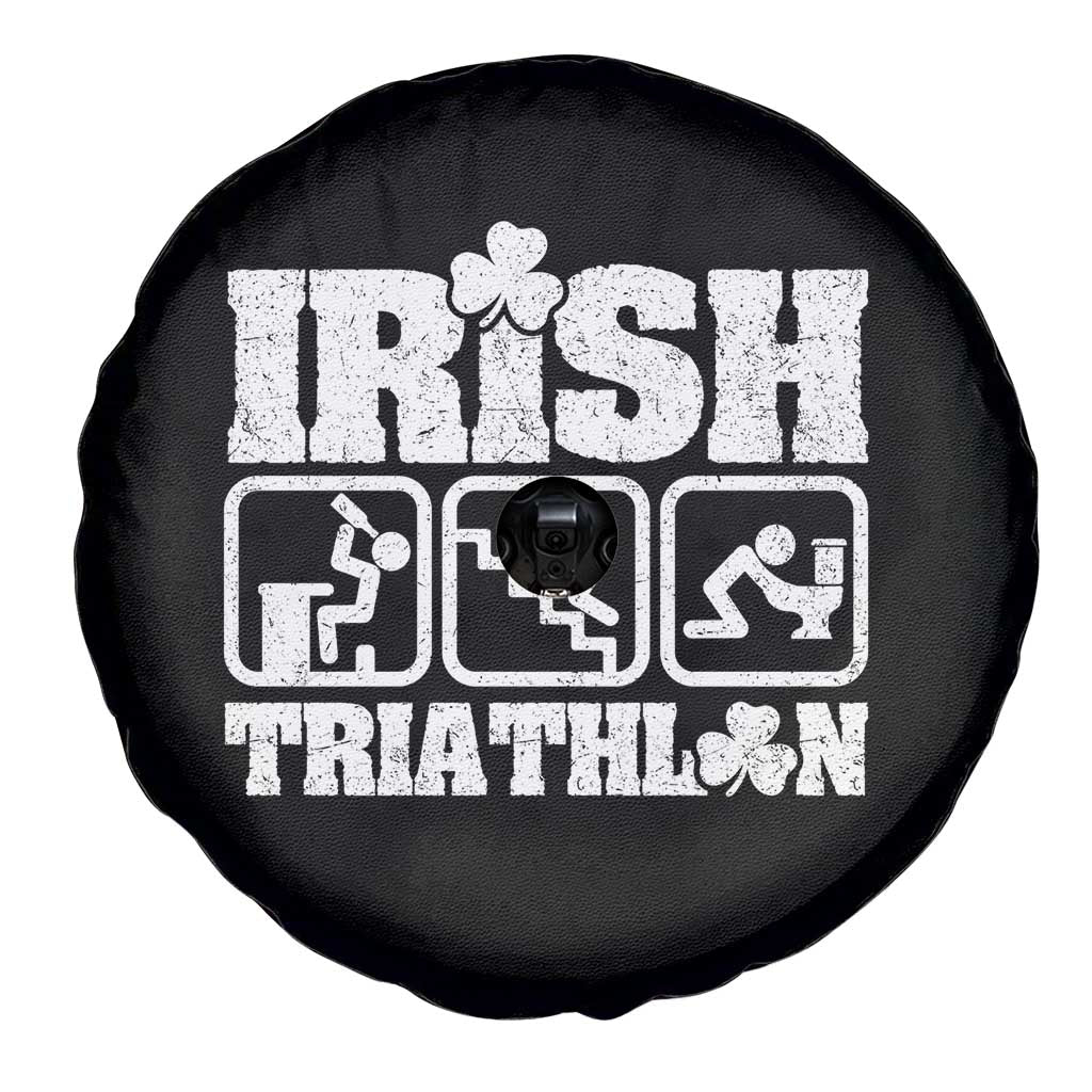 Irish Triathlon Funny Drinking Challenge Spare Tire Cover St Patricks Day Beer Party Humor TS02 Print Your Wear