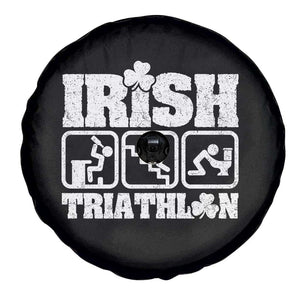 Irish Triathlon Funny Drinking Challenge Spare Tire Cover St Patricks Day Beer Party Humor TS02 Print Your Wear