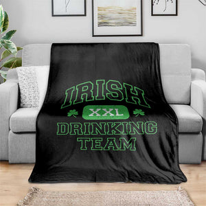Irish Drinking Team XXL Funny St Patricks Day Party Squad Throw Blanket TS02 Print Your Wear