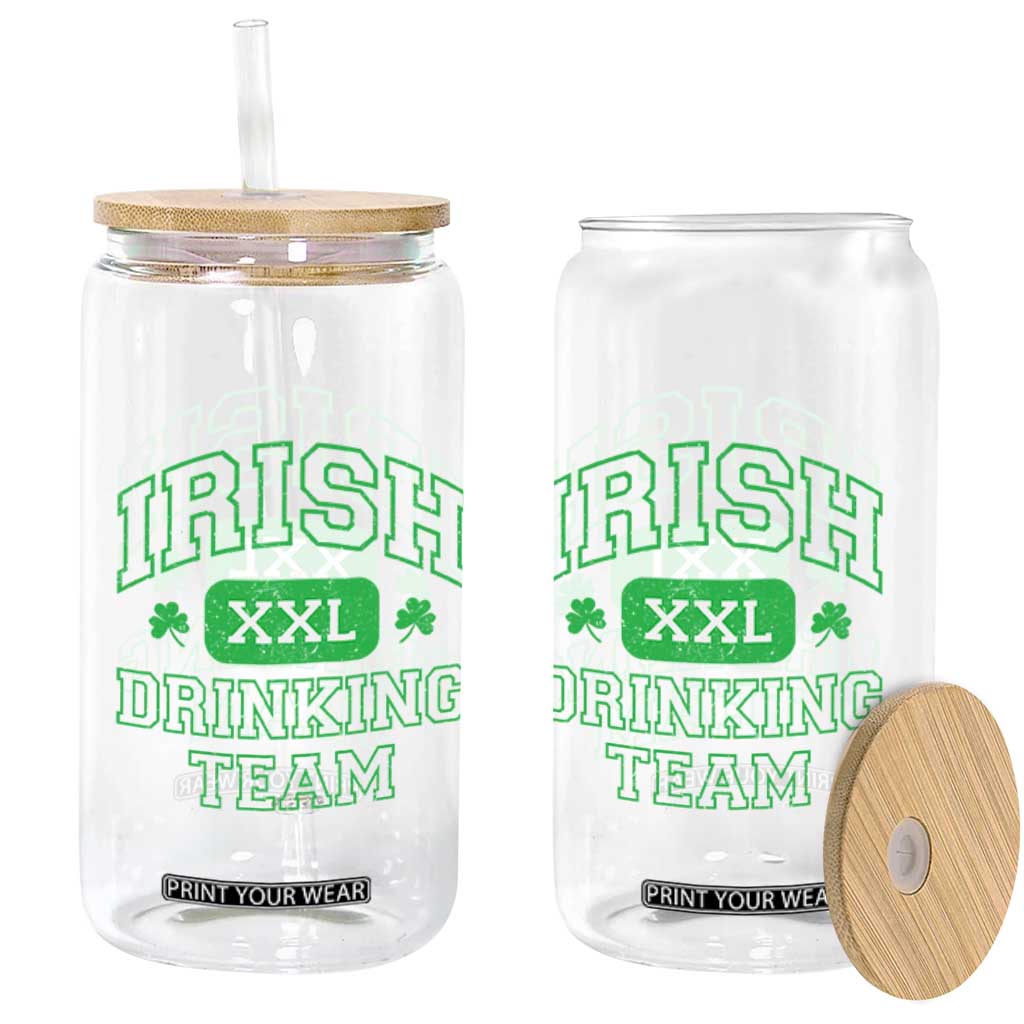 Irish Drinking Team XXL Funny St Patricks Day Party Squad Glass Can TS02 Print Your Wear