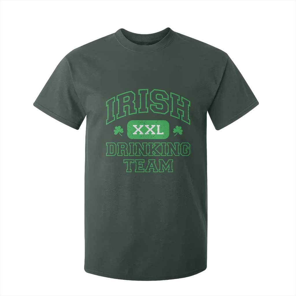 Irish Drinking Team XXL Funny St Patricks Day Party Squad T Shirt For Kid TS02 Dark Forest Green Print Your Wear