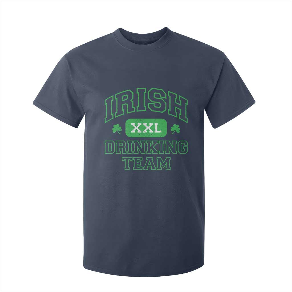 Irish Drinking Team XXL Funny St Patricks Day Party Squad T Shirt For Kid TS02 Navy Print Your Wear
