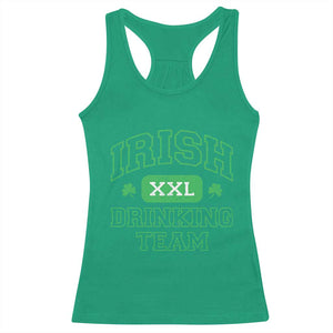 Irish Drinking Team XXL Funny St Patricks Day Party Squad Racerback Tank Top TS02 Irish Green Print Your Wear