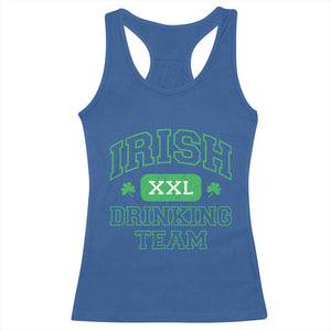 Irish Drinking Team XXL Funny St Patricks Day Party Squad Racerback Tank Top TS02 Royal Blue Print Your Wear