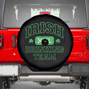 Irish Drinking Team XXL Funny St Patricks Day Party Squad Spare Tire Cover TS02 Black Print Your Wear