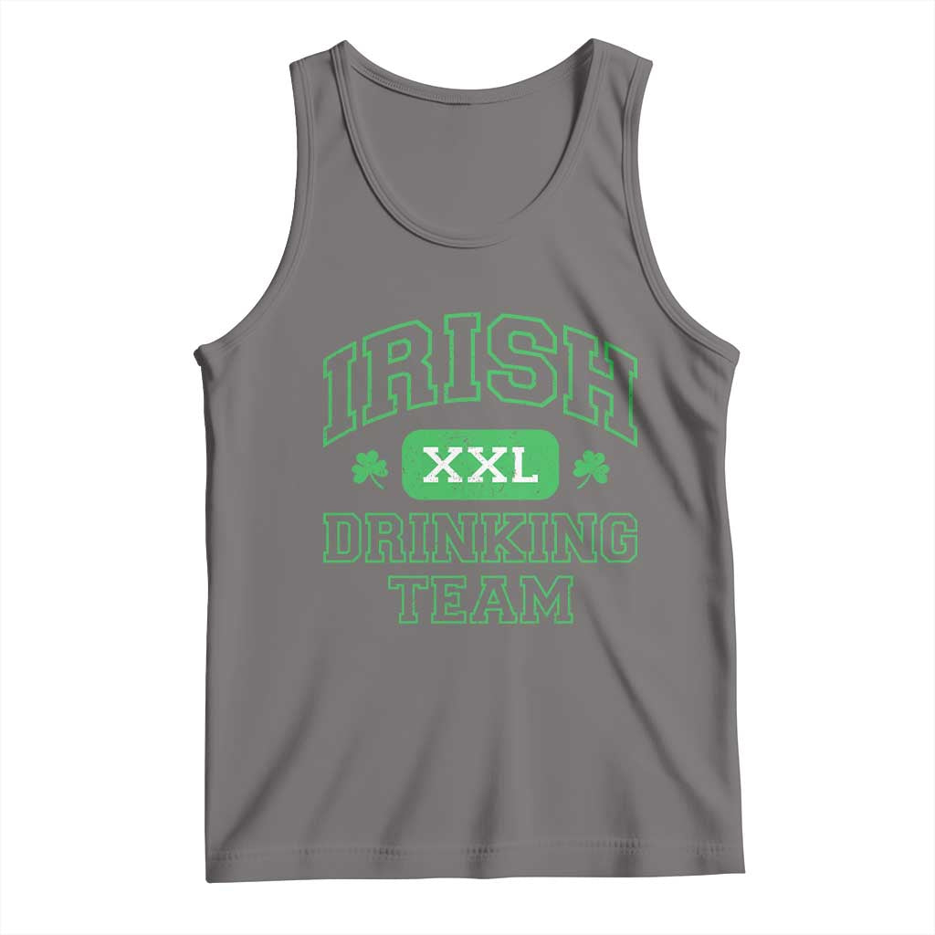 Irish Drinking Team XXL Funny St Patricks Day Party Squad Tank Top TS02 Deep Heather Print Your Wear