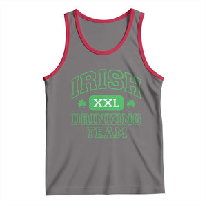 Irish Drinking Team XXL Funny St Patricks Day Party Squad Tank Top TS02 Deep Heather Red Print Your Wear