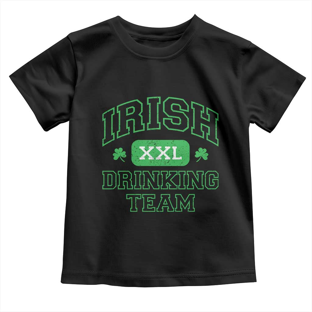 Irish Drinking Team XXL Funny St Patricks Day Party Squad Toddler T Shirt TS02 Black Print Your Wear