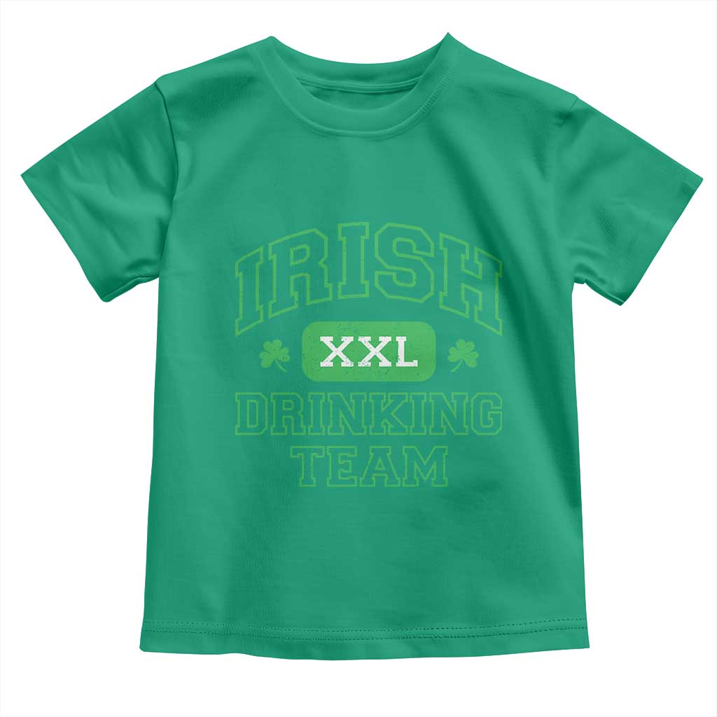 Irish Drinking Team XXL Funny St Patricks Day Party Squad Toddler T Shirt TS02 Irish Green Print Your Wear