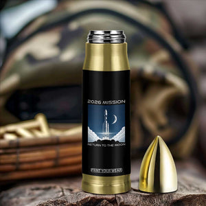 Future Lunar Mission 2026 Bullet Tumbler Rocket Launch Lunar Orbit Space Exploration TS02 Print Your Wear