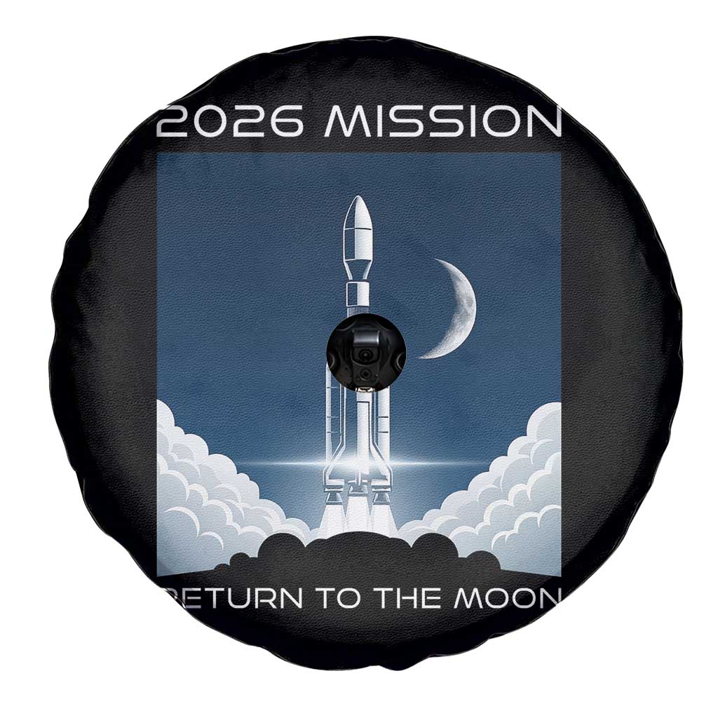 Future Lunar Mission 2026 Spare Tire Cover Rocket Launch Lunar Orbit Space Exploration TS02 Print Your Wear