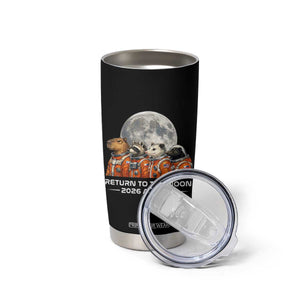 2026 Mission Lunar Orbit Animal Crew Tumbler Cup Funny Capybara Raccoon Opossum Skunk Astronauts TS02 Print Your Wear