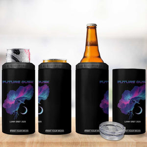 Future Dusk Lunar Orbit 2026 4 in 1 Can Cooler Tumbler Cosmic Nebula Astronaut n Satellite Space Exploration TS02 Print Your Wear