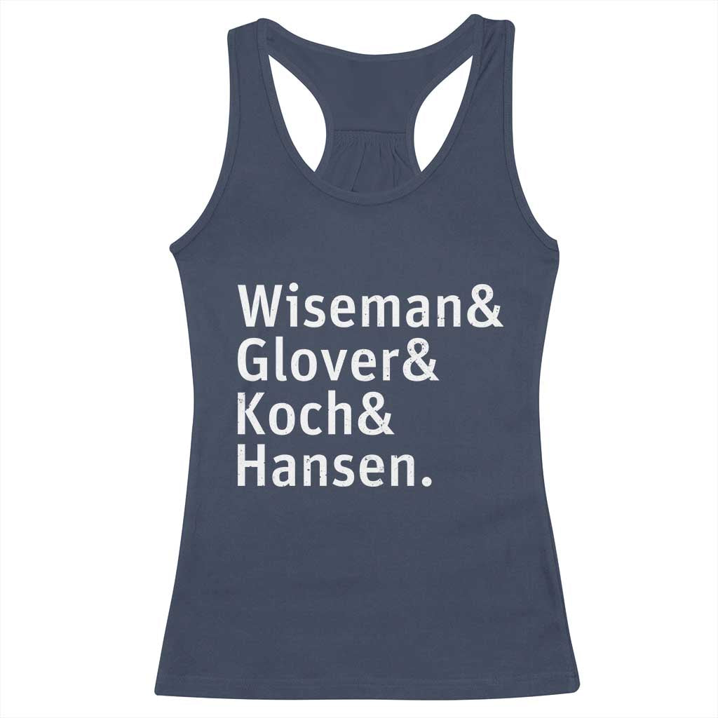 Lunar Orbit Crew 2026 Mission Names Racerback Tank Top Astronaut Supporters Space Exploration Enthusiasts TS02 Navy Print Your Wear
