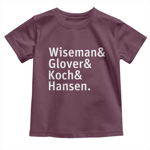 Lunar Orbit Crew 2026 Mission Names Toddler T Shirt Astronaut Supporters Space Exploration Enthusiasts TS02 Maroon Print Your Wear