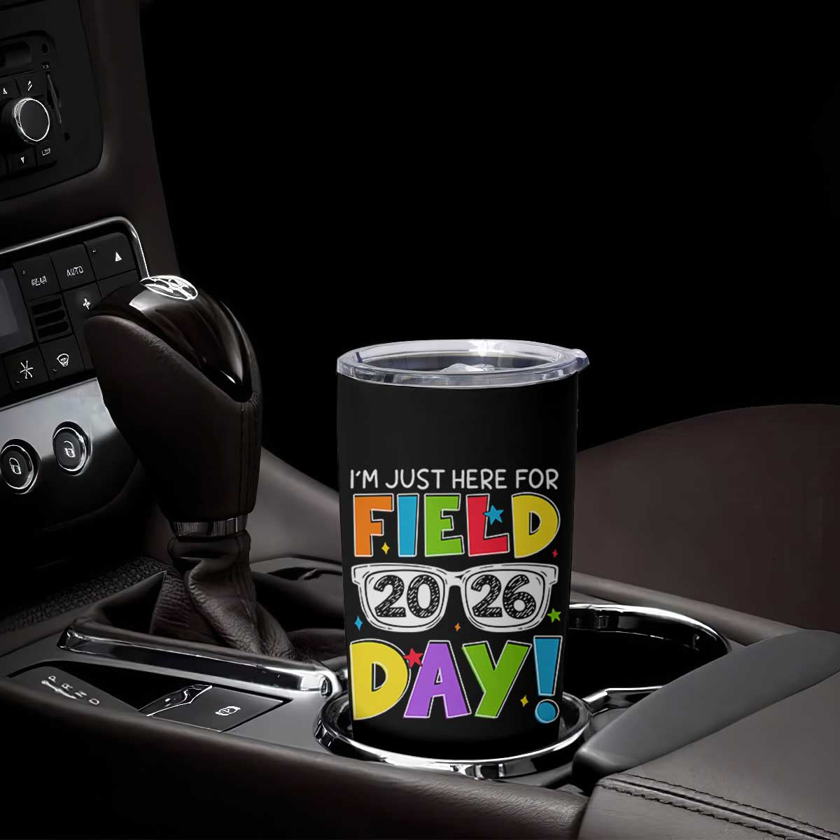 I'm Just Here for Field Day 2026 Tumbler Cup School Colorful Sunglasses Graphic TS02 Print Your Wear