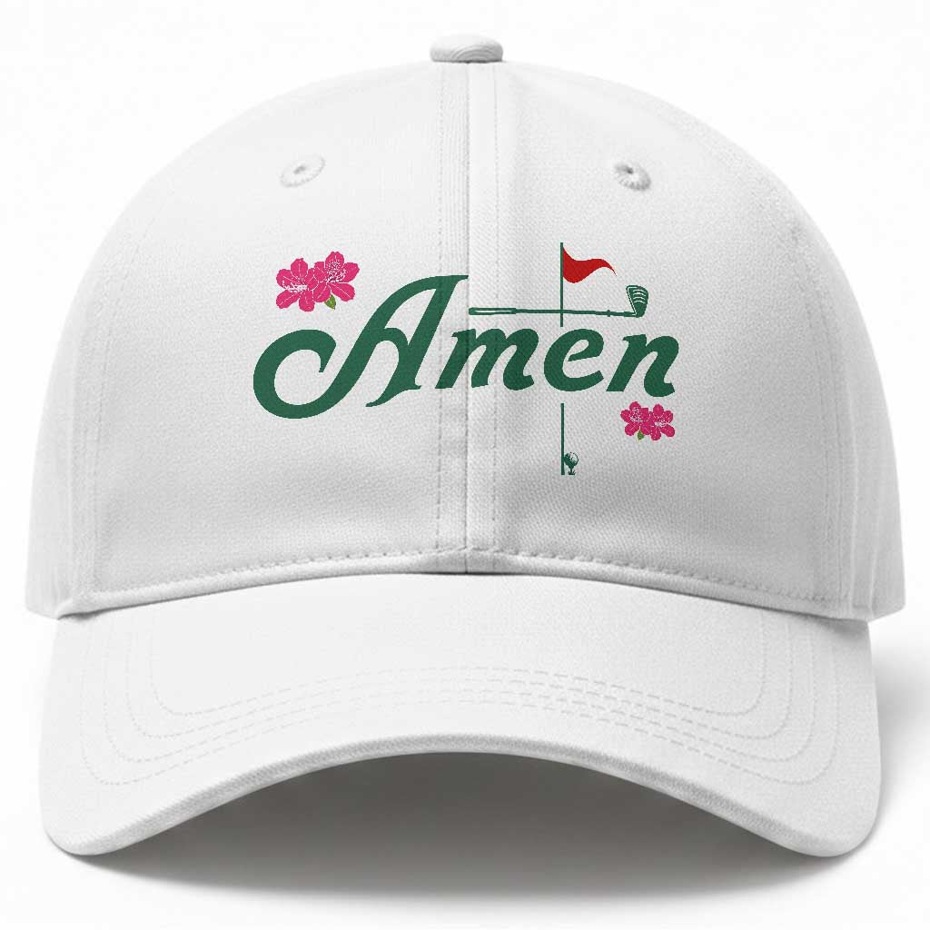 Golf Lover Amen Azalea Graphic Baseball Cap Augusta Georgia Traditions Golfing Fan TS02 Print Your Wear