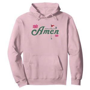 Golf Lover Amen Azalea Graphic Hoodie Augusta Georgia Traditions Golfing Fan TS02 Light Pink Print Your Wear
