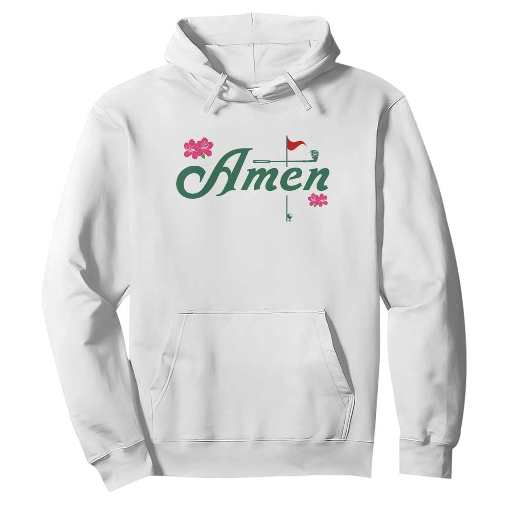 Golf Lover Amen Azalea Graphic Hoodie Augusta Georgia Traditions Golfing Fan TS02 White Print Your Wear