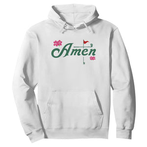 Golf Lover Amen Azalea Graphic Hoodie Augusta Georgia Traditions Golfing Fan TS02 White Print Your Wear