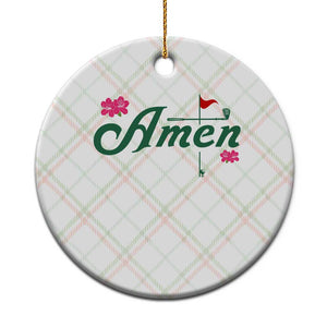 Golf Lover Amen Azalea Graphic Ceramic Ornament Augusta Georgia Traditions Golfing Fan TS02 1pc Christmas Plaid Print Your Wear